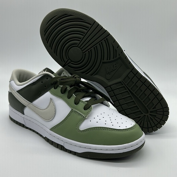 New Men’s Nike Dunk Low 'Oil Green Cargo Khaki' FN6882-100 NWOB - Picture 4 of 8